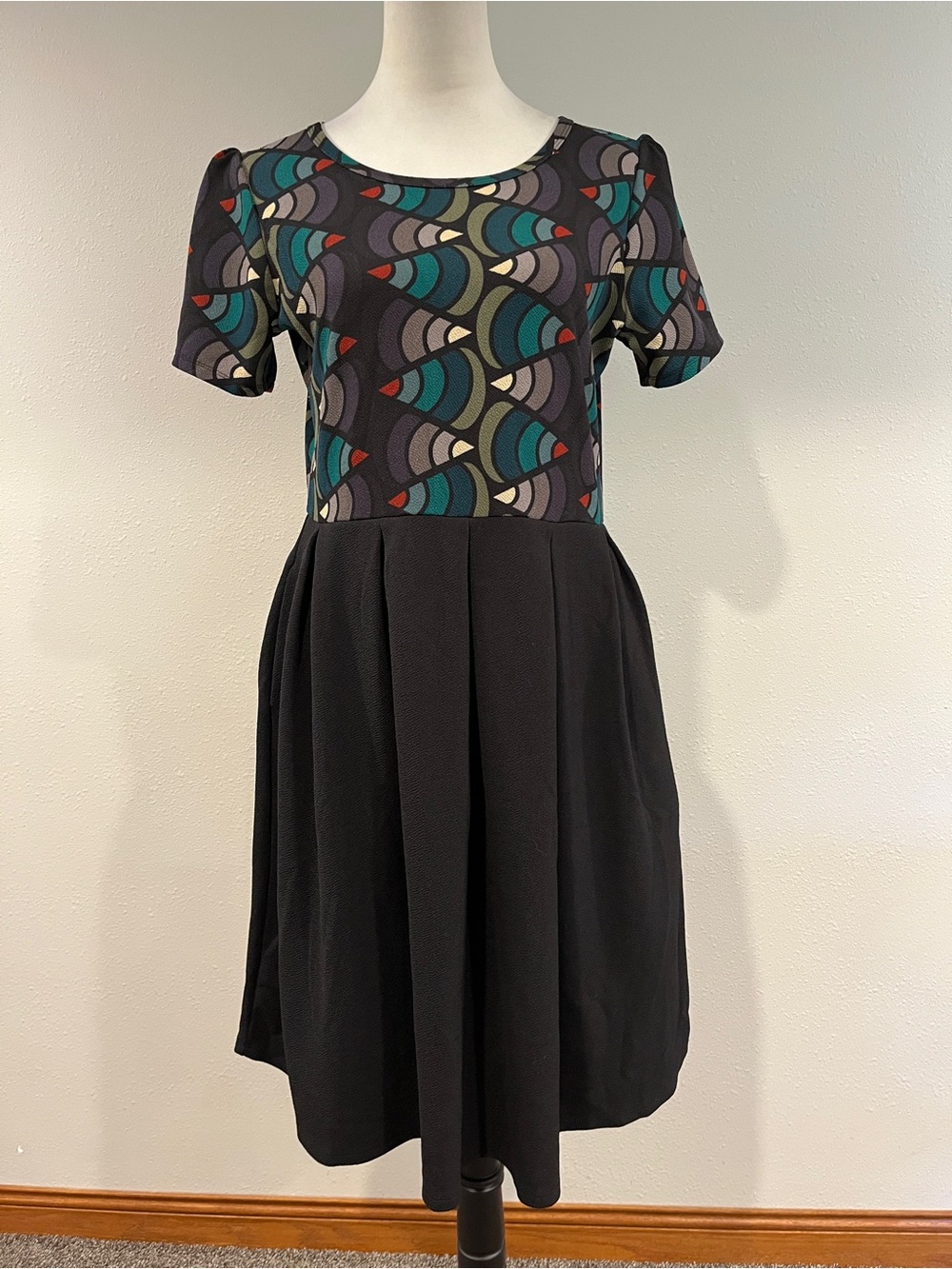 LuLaRoe Amelia short sleeve scoop neck‎ casual plus size dress XL